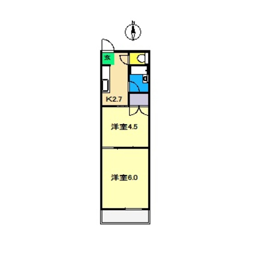 間取図 藤本マンション(鴨部)