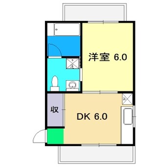 間取図 コーポすずき３ 北棟