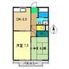 南海ハイツ 2DKの間取り