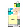 安丸マンション 1DKの間取り