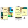 高知市電ごめん線・伊野線/旭町一丁目駅 徒歩10分 1-2階 築36年 4DKの間取り