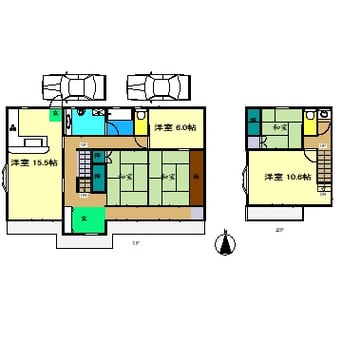 間取図 貸家(長浜) 北 Y邸