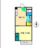 第2六泉寺ビル 1DKの間取り