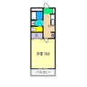 エスポアール 1Kの間取り