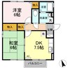 ＴＣツイン 2DKの間取り