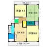 三田ハイツ 3DKの間取り