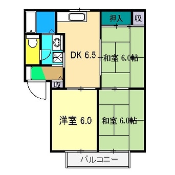 間取図 ウェルフェア中屋敷