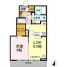 ダコタ・ハウス 1LDKの間取り
