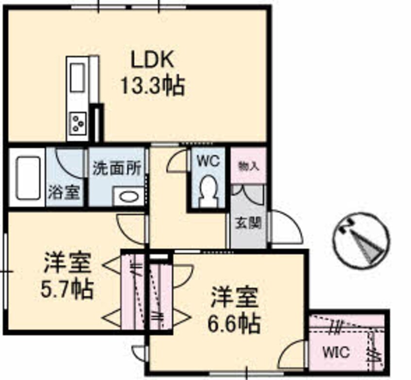 間取図 シャーメゾン陽