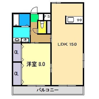 間取図 ハイツ六泉寺