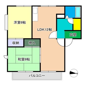 間取図 ドミール鴨部