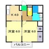 ソレーユ高見 Ⅱ 2Kの間取り