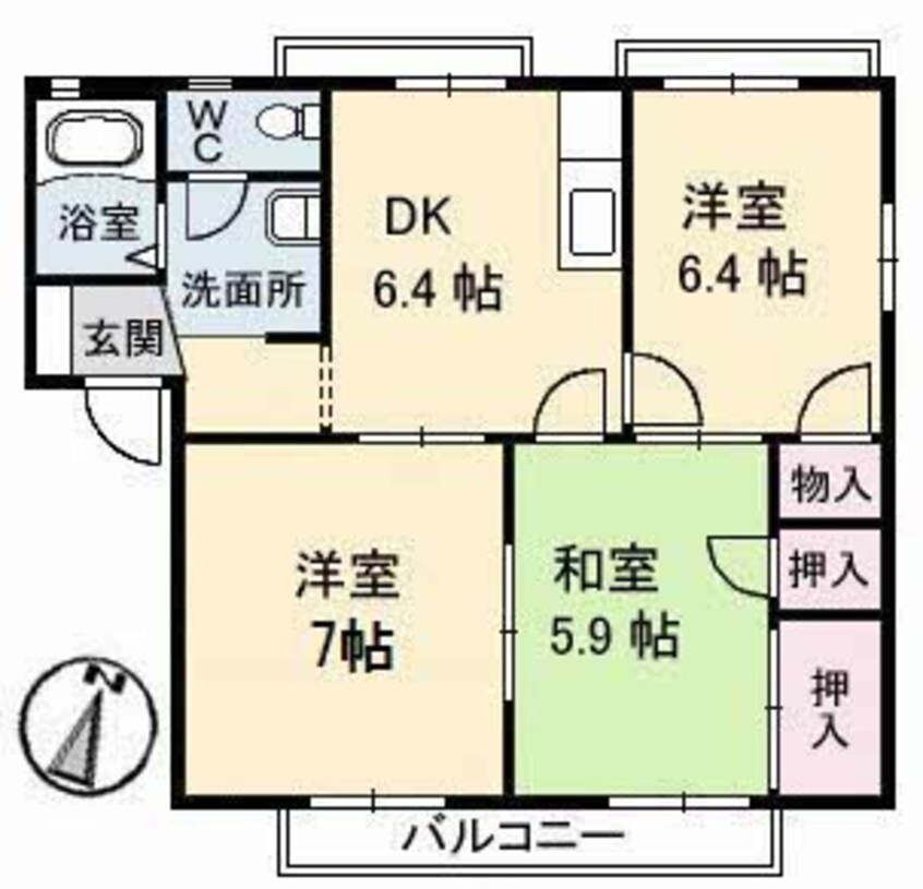 間取図 コーポウェルネス