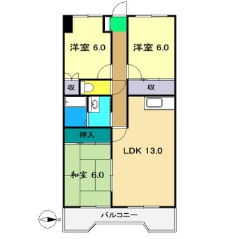 間取図 ヴィラソレイユ(介良)