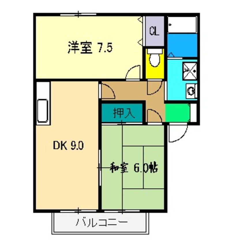 間取図 コンフォールチカミ