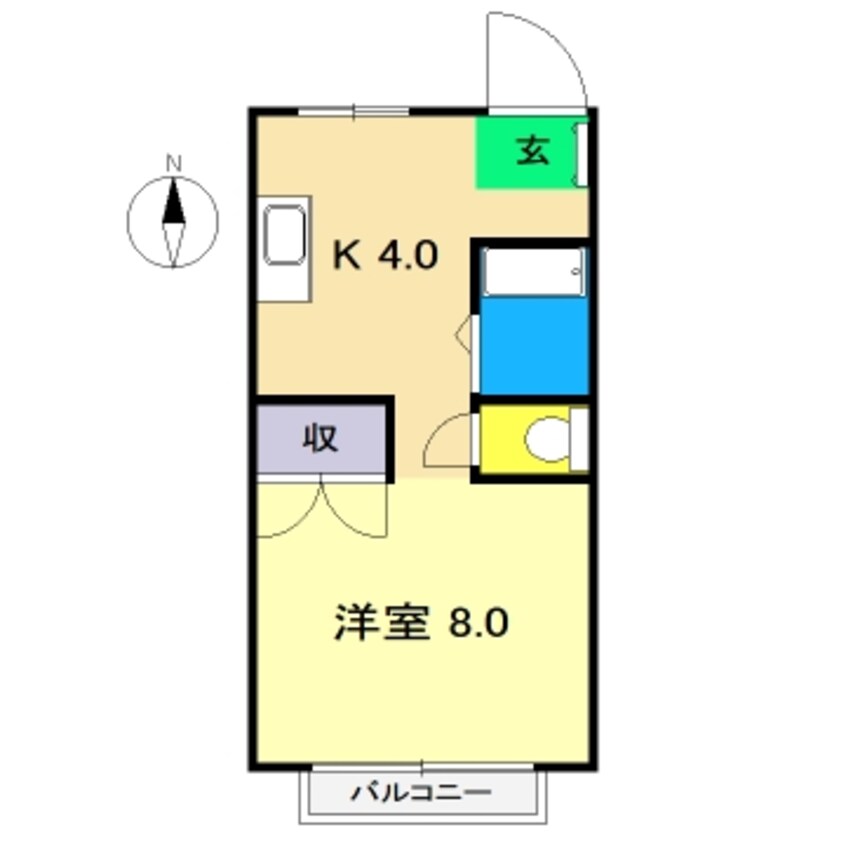 間取図 白竜マンション