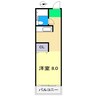 ハウス桂山 1Rの間取り