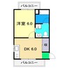 コーポすずき３ 北棟 1DKの間取り