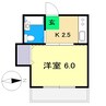 ASマンション 1Kの間取り