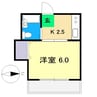 ASマンション 1Kの間取り