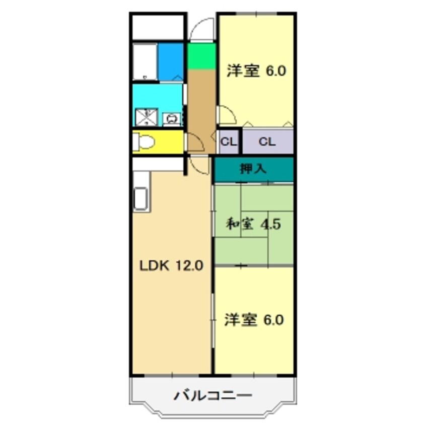 間取図 プロムナード万々