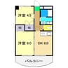 カームリヴ 2DKの間取り