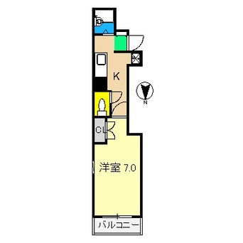 間取図 リヴィエラ上町 Ⅲ