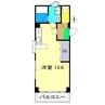 メゾン岡村 1Rの間取り