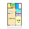 高知市電ごめん線・伊野線/菜園場町駅 徒歩6分 1階 築18年 1LDKの間取り