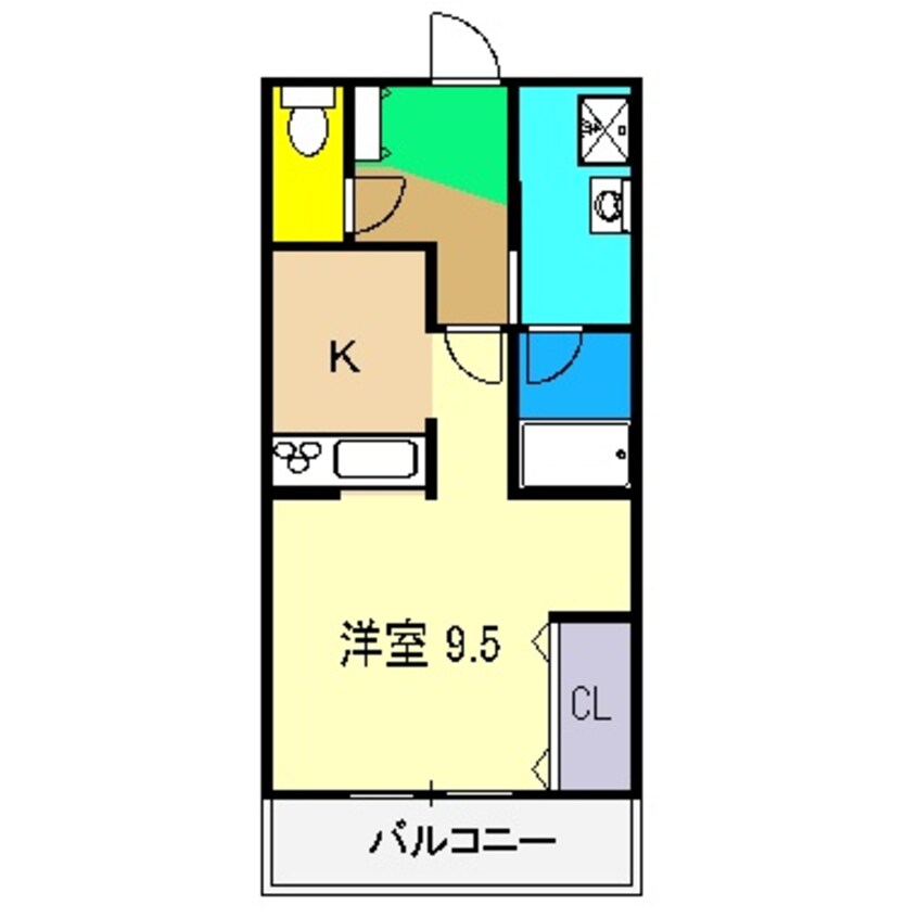 間取図 クローバー南川添