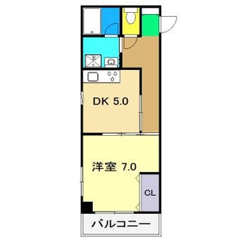 間取図 クローバー南川添