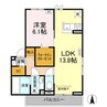 Chat noir 札場 1LDKの間取り