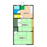 香住ハイツ 2Kの間取り