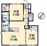 シャーメゾン デ トム 2LDKの間取り