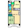 塩田町マンション 2LDKの間取り