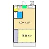 高の森コーポ 2Kの間取り