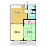 ハイツMINT 2LDKの間取り