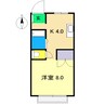 白竜マンション 1Rの間取り