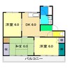 クレールイワタ 3DKの間取り