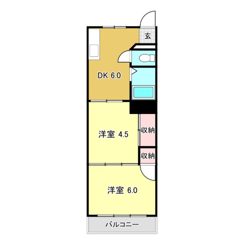 間取図 コーポ愛宕