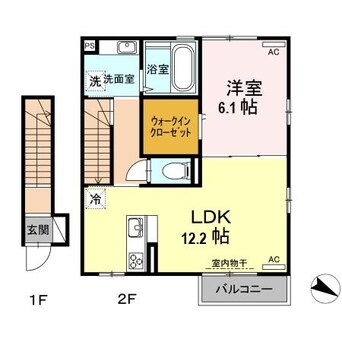 間取図 かもべハイム