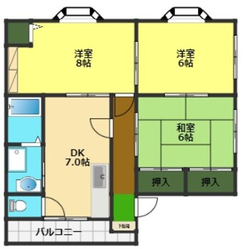 間取図 フォンテーヌ