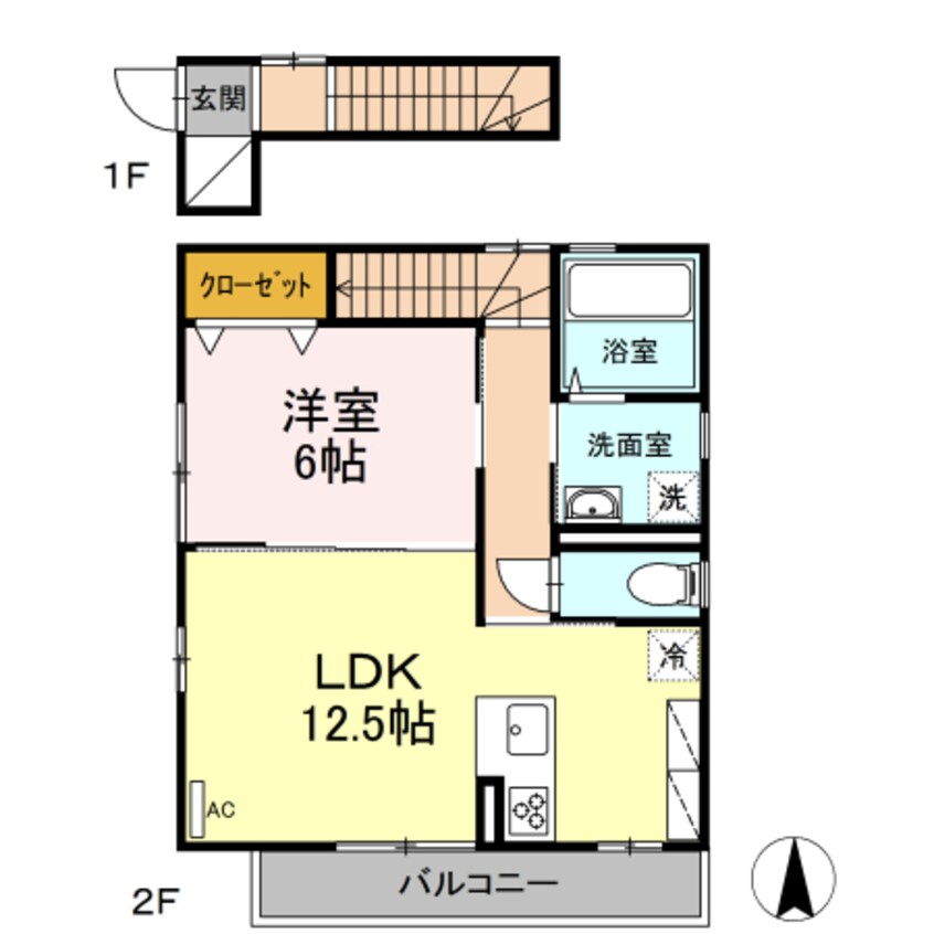 間取図 ローズコート北金田