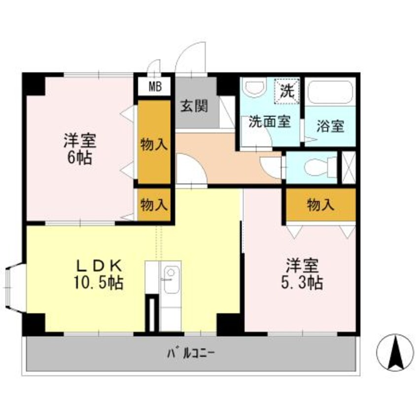 間取図 グランドゥル・フレア