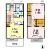 ルリ 2LDKの間取り