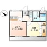 ネオ・クレストⅢ 1LDKの間取り