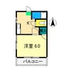 ハイツミーナ 1Kの間取り