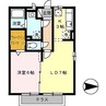 パンシオーネ 1LDKの間取り