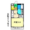 レトア新屋敷 1Kの間取り