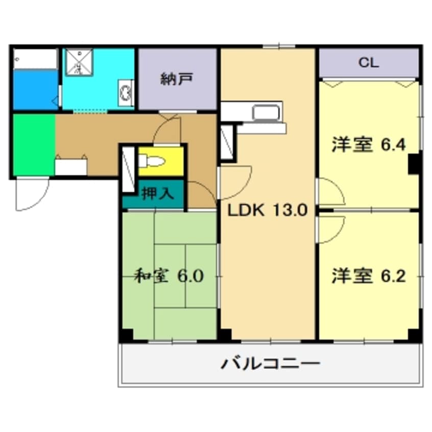 間取図 フィネス高橋